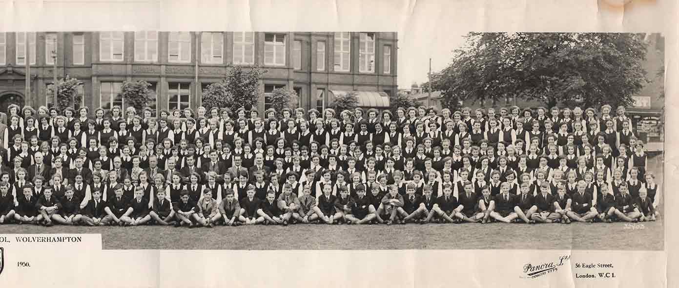 the 1950 Right hand side of School Photograph