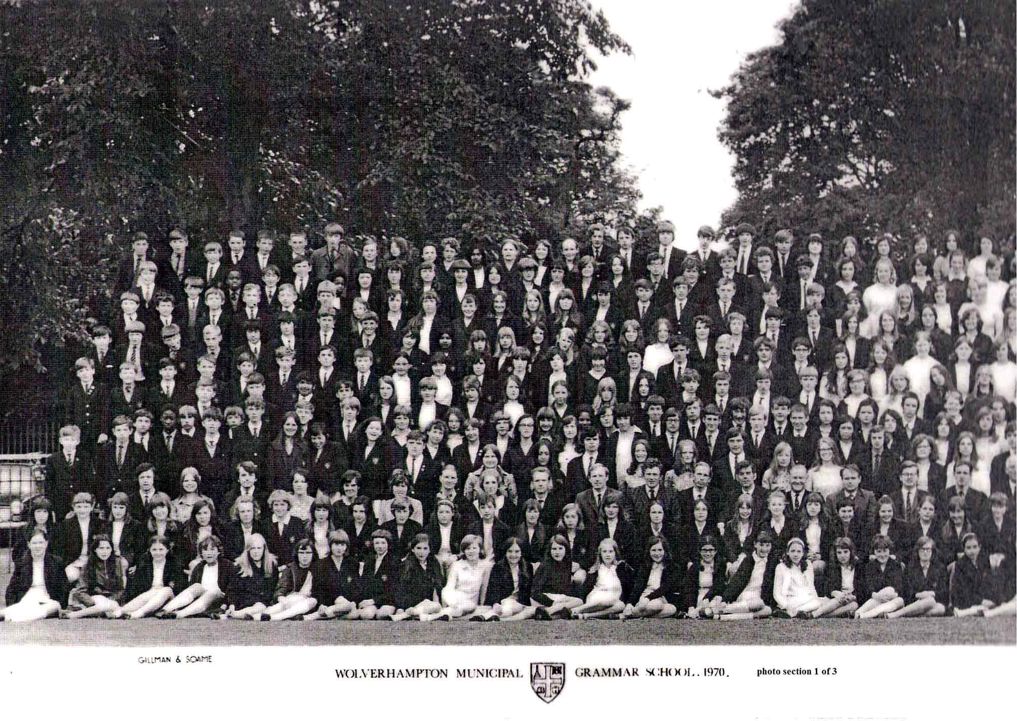the 1970 Left hand side of  School Photograph