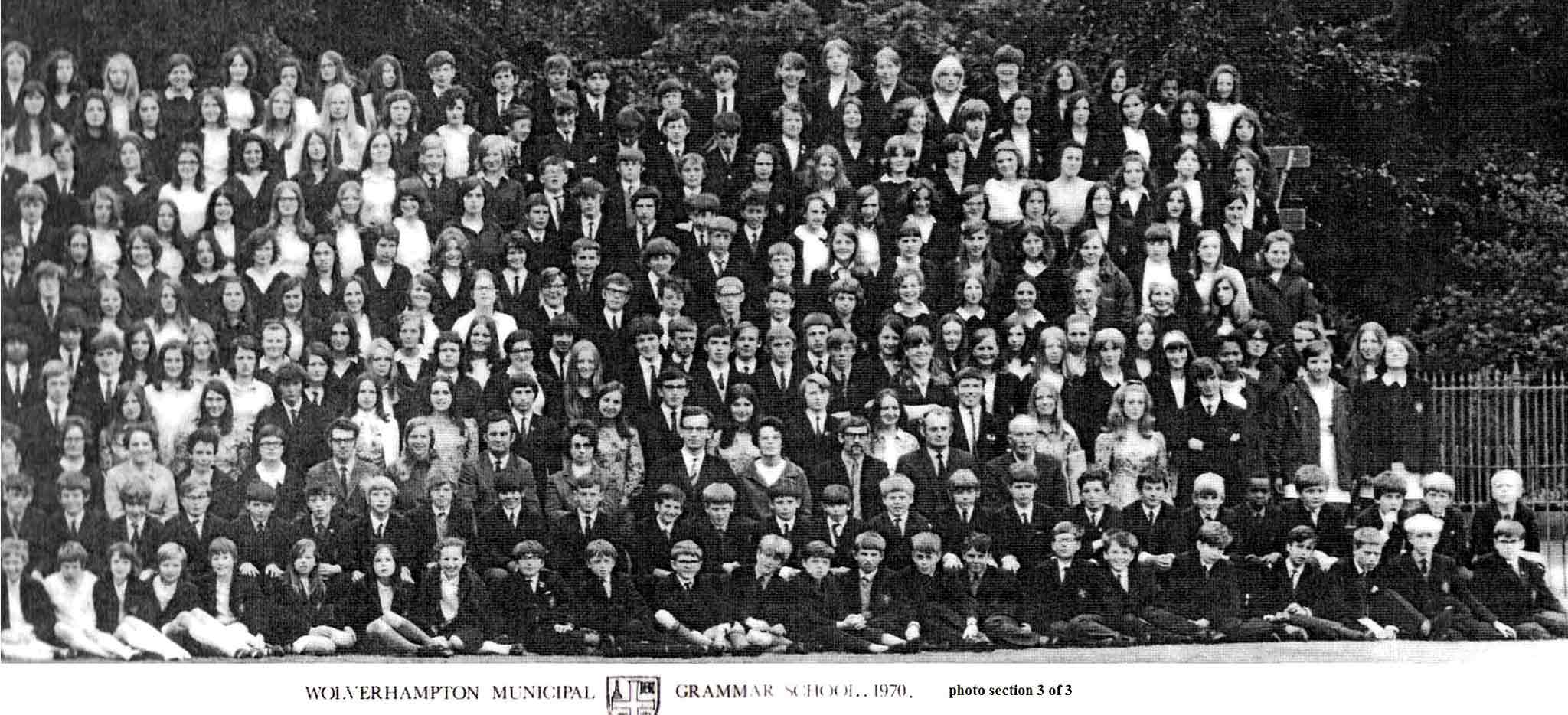the 1970 Right hand side of School Photograph