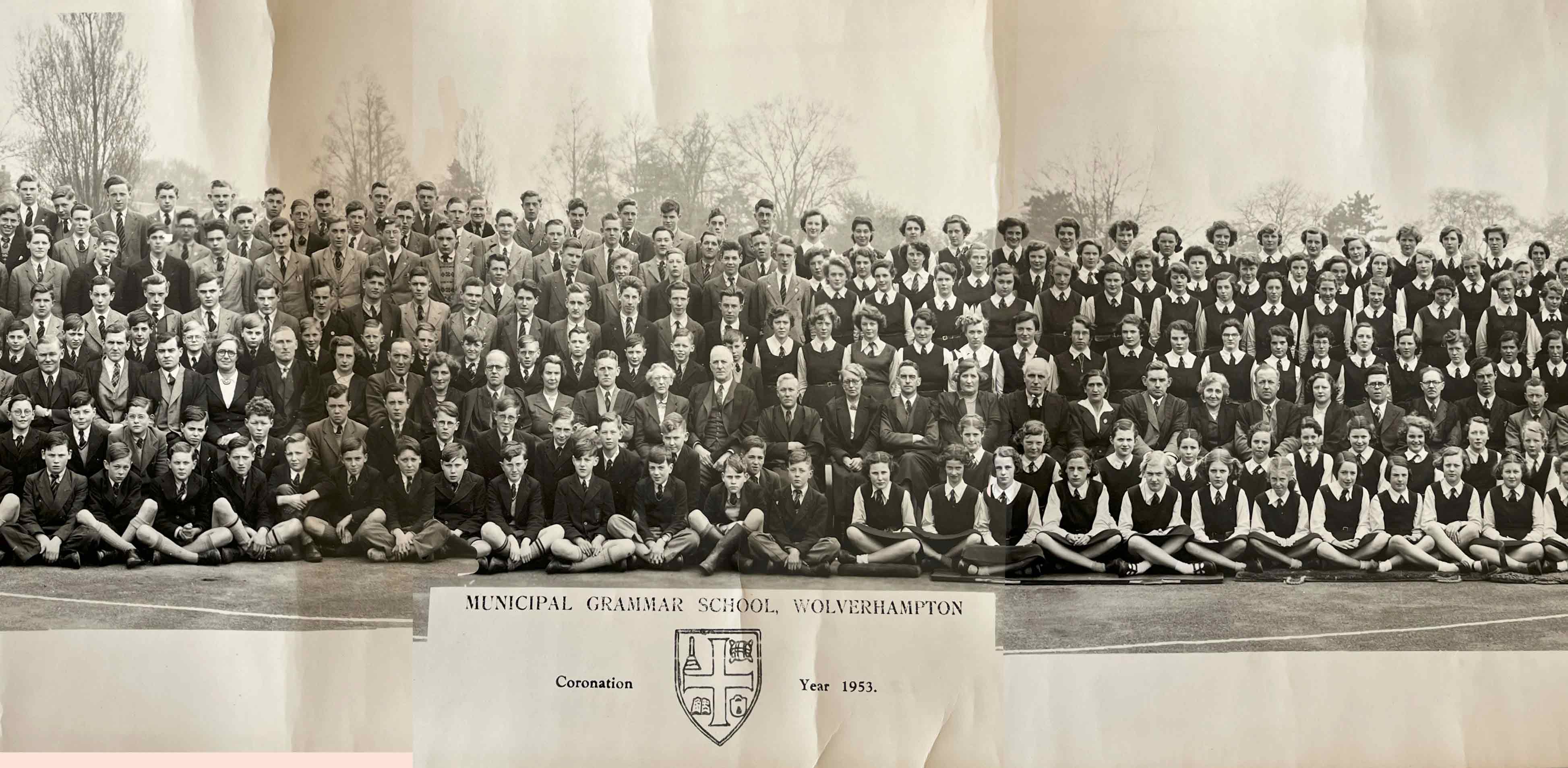 the 1953 Left hand side of  School Photograph