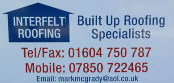 Interfelt Roofing Advert
